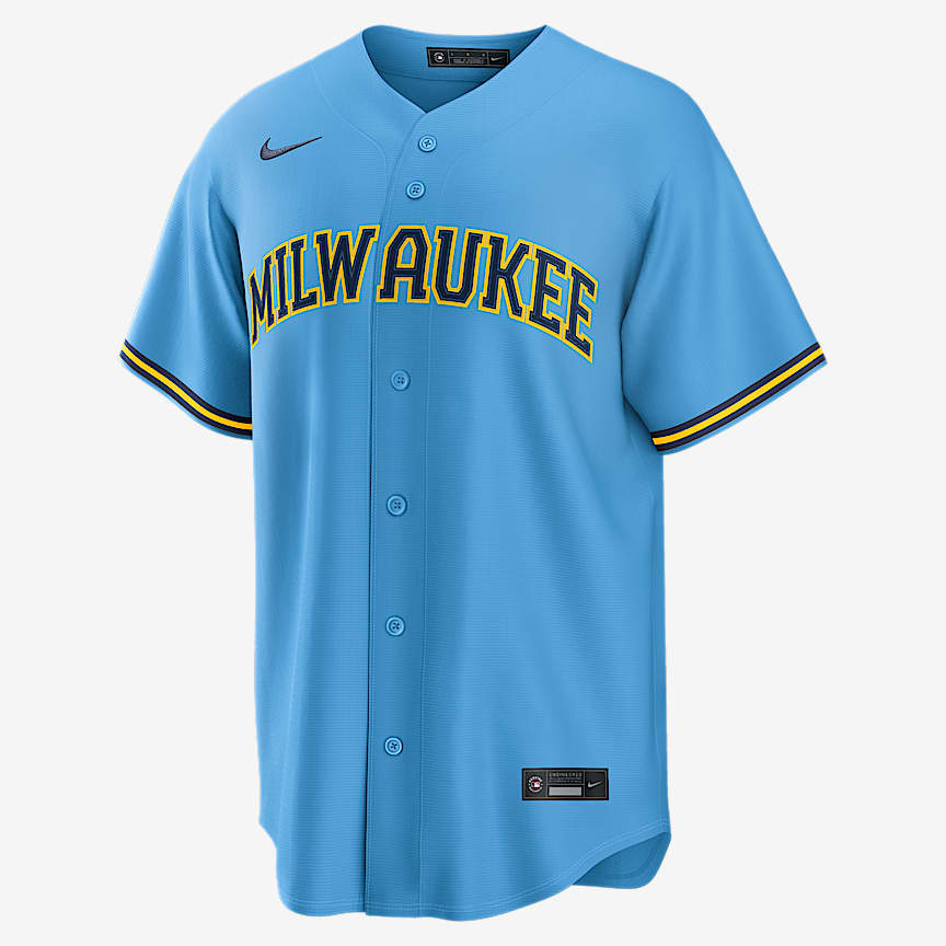 ミルウォーキー ブリュワーズ ユニフォーム NIKE XL US Milwaukee Brewers Men's Nike MLB Replica Fashion Jersey. Nike.com